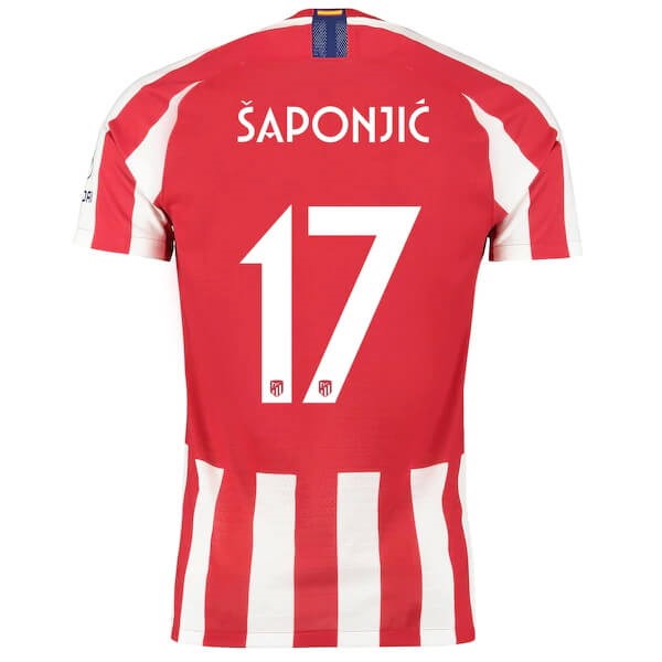 Tailandia Camiseta Atletico Madrid NO.17 Saponjic 2019-20 Rojo